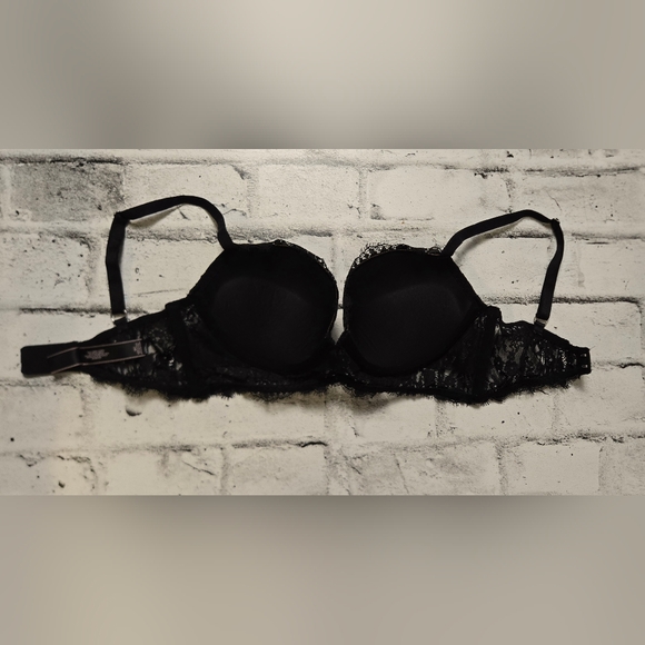 Victoria’s Secret Black Lace Longline Bra 36C Underwire - Picture 10 of 14